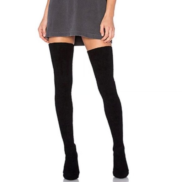 PREOWNED YEEZY SEASON 3 CELEBRITY OWNED OVER THE KNEE KNITTED SOCK BOOTS SZ 9.5 - Picture 5 of 16